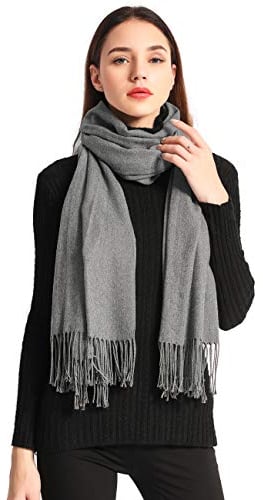 Arctic Penguin Pashmina Schal Kaschmir Stolen Damen Schultertuch für Frauen Hochzeit Kaschmirschal Herren Umschlagtuch Winter/ (Grau)