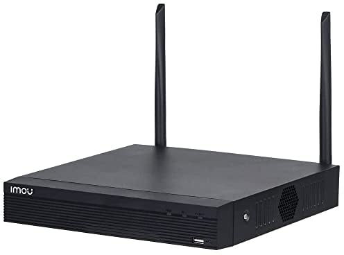 Imou NVR 8 canali Wi-Fi. Registratore Continuo con predisposizione HDD Fino a 8Tb. Uscita Video HDMI e VGA. H.265. Portata Wi-Fi Fino a 100mt in Campo Aperto. WiFi 2x2 Mimo.
