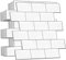 WALPLUS 3D Tile Stickers Peel and Stick Backsplash Splashback Decals Tile Transfer for Kitchen Bathroom Living Room London Metro Classic Brick Brilliant White Glossy 6 Sheets 30.5cm(12)