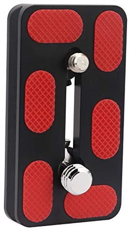 Haoge QR-70S Tripod Arca Plates 70mm Universal Arca Swiss Quick Release Plate for Tripod Ball Head (New Version) with Hand-Adjustable Stainless Steel Screw of 1/4 and 3/8