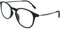 Moderne Nerd Anti Blaulicht Brille Lesebrille mit große Runde Gläsern, Gratis Etui, Kunststoff Rahmen (Schwarz) und Metall Bügeln, Blaulichtfilter Brille Damen und Herren 2.0 Dioptrien