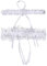 MILAX Braut Spitze Bowknot Hochzeit Strumpfband Brautkleid Zubehör Braut Überwurf Spitzen Strumpfband für Bachelorette Party Hochzeiten Frauen Elastischer Beinring 2pc
