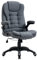 Vinsetto Fauteuil de Bureau Chaise pour Ordinateur Ergonomique Dossier inclinable Assise pivotant Hauteur réglable accoudoir rembourré Gris