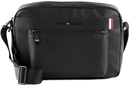 Tommy Hilfiger Herren TH Central Schultertasche, Schwarz, One Size