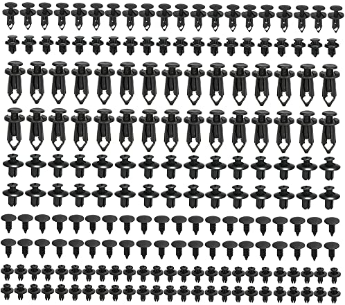 Aiuphing rivetti in plastica per auto, 190 pezzi 6 taglie clips pannelli auto push pin, Universal clip auto carrozzeria, Fissaggio per Auto Clip, per Pannello del Cruscotto Della Radio Paraurti
