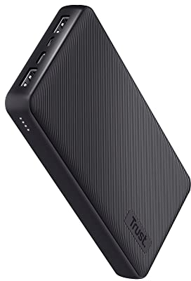 Trust Mobile Primo Powerbank Schnellladefunktion 20000 mAh, Nachhaltig, USB C Externer Akku, Tragbares Ladegerät 3A, Power Bank Handy, Smartphone, iPhone, iPad, Samsung, Xiaomi, Huawei, Tablet