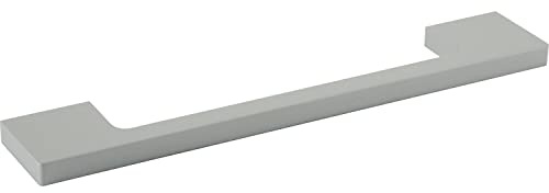 OBF 8536220160 Grimme Möbelgriff Agenor quadratischer Schrankgriff, Küchengriff Breite 190mm Aluminium natur eloxiert, Silber, Lochabstand 160 mm
