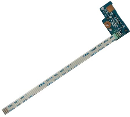 AKUYAO Ein/Aus-Schalterplatte mit Flexkabel für HP Notebook 15-G 15-R 15-H 15-S 250 G3 255 G3 256 G3 TPN-C117 ZSO51 LS-A991P 749650-001 NBX0001JS00 455MKL32L01 (12,5CM)