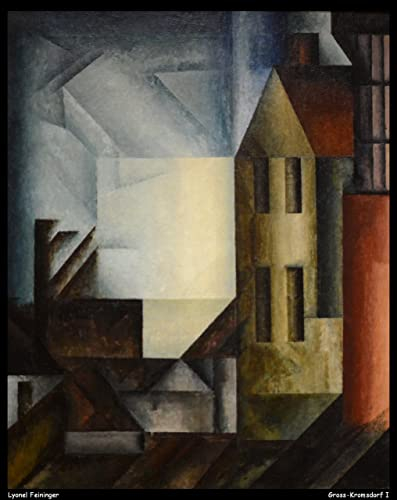 lyonel feininger gross kromsdorf i jpb 15994563037 o 1 Poster A4 - Filmkunstposter in verschiedenen Größen für Wohn- oder Schlafzimmerideen. Randlose Kultfilmbilder, klassische ikonische 70er, 80er,