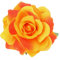 ULTECHNOVO Pince à Cheveux En Forme De Rose, Broche à Fleurs Artificielles, Épingle à Cheveux, Broche Rose Orange, Coiffure De Mariage, Accessoires De Bijoux Pour Femmes Et Filles