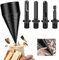 MaxEarn 50mm Bohrkegel Holzspalter mit 4 Bohrgriffe, Kohlenstoffstahl Brennholzspalter-Bohrer, Spiralbohrer Kegelspalter, Holzspalterbohrer, Holzspalter Schraube Kegel für den Haushalt