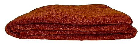 PFLEGE POINT® Kuscheldecke Wohndecke Fleecedecke Supersoft Kochfest (95°C) 150 x 200 cm (Cognac)