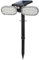 damastoreitalia Faretto a led da esterno solare per giardino orientabile con picchetto sensore movimento crepuscolare (32 led - solare - luce fredda)