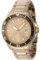 Invicta Pro Diver 46140 Herren Uhr - Wasserdicht - Analog - Quarzuhrwerk - Edelstahl mit goldenen zifferblat - 45mm