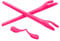 PapaViva Kits de caoutchouc de rechange pour Oakley Radar EV Path/Pitch, Rose/rouge, Radar EV Path/Pitch