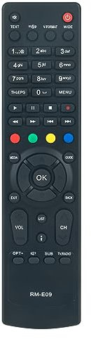 ROLLGAN RM-E09 Telecomando di Ricambio Adatto Per Humax RM-E09 RME09 HD-5400S HD-5600S Remote Controller