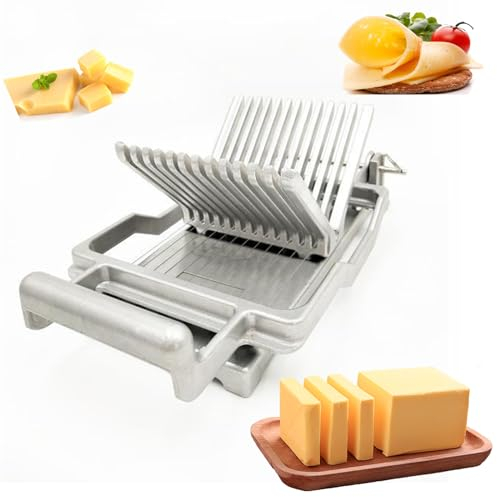 ZBJDX Kommerzieller Käsehobel Mit Draht 1 cm Und 2 cm, Butterschneider Aus Lebensmittelechtem Edelstahl 304, Koch- Und Backwerkzeug Für Die Küche Zu Hause Für Weichen, Halbharten Blockkäse