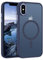 GaoBao Strong Magnetic Case for iPhone XS Max, Fashion Slim Phone Case - Classic Shockproof Translucent Matte Protective Cover for iPhone XS Max 6.5, Royal Blue
