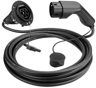 Green Wallbox - Verlängerung für Ladekabel Auto Typ 2-22kW - Elektroauto Ladekabel - Universal - Unterstützt auch 11kW, 7,4kW, 3,6kW Ladung - Länge 6 m