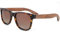 GOWOOD Lunettes de Soleil Hommes et Femmes | Cadre Acétate Tortoise et Branches en Bois de Noyer | Polarisées UV400 Cat3 CE (Lentilles Marron)