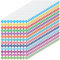 Yuanchu 24 Blatt Nummer Aufkleber, 2808 Stück 1-10 Fortlaufende Zahlen Aufkleber Bunt Number Stickers Selbstklebend Zahlenaufkleber 20 mm Runde Wasserdichte Aufkleber für Büro Schließfach Heim