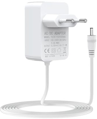 21W Netzteil für Echo (1st/2nd Gen), Echo Plus (1st Gen), Echo Show (1st Gen), Echo Show 5 (3rd Gen), Fire TV(2nd Gen), Echo Link, Echo Look Ladegerät Netzadapter, 1.5M Netzkabel, Weiß