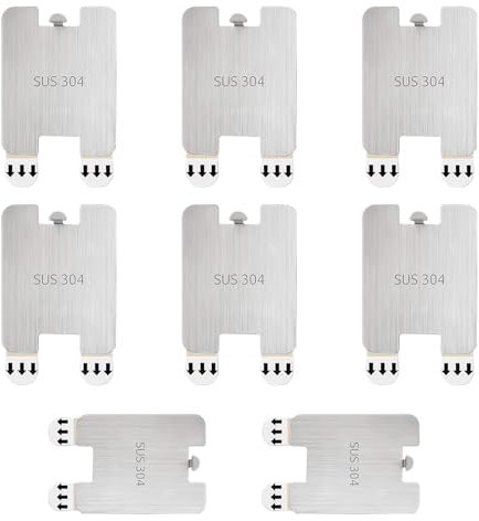 AMONENZ 8 Stück Klebehaken Bilder Aufhängen, Edelstahl Klebenagel für Bilderrahmen, Bild Aufhängen ohne Bohren, Belastbarkeit 2kg, Klebenagel Bilderrahmen für Bilderrahmen