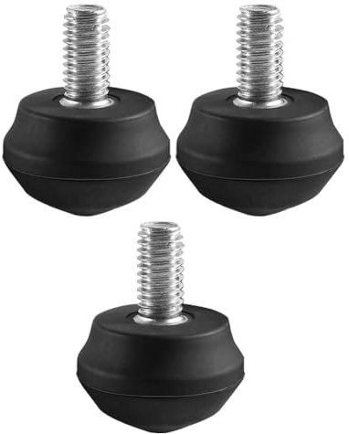 Uxsjakjsd 3Pcs Replacement Parts Universal Anti-Slip Rubber Tripod Foot Spikes with 3/8 Inch Thread Tripod Monopod Legs Feet