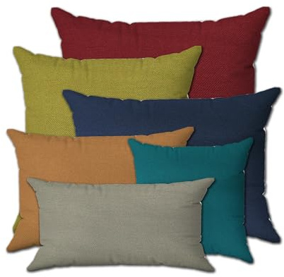 Cieffepi Home Collections Toulouse-Möbelkissen, wasserdicht, für den Innen- und Außenbereich (Petrol, 50 x 50 cm)