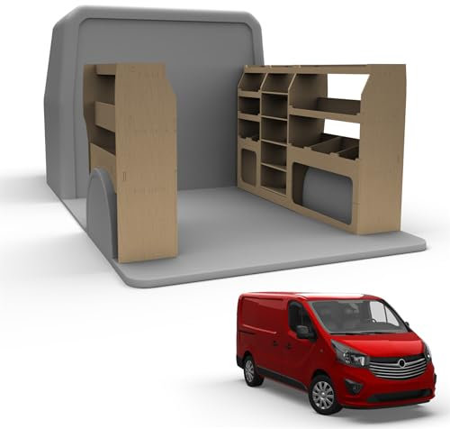 Van Racking fits Nissan NV300 (Short Wheelbase) Plywood Easy Self Assemble Tool Storage Shelving - Fitting Fixtures Included - (Both Sides)