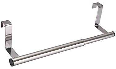 YCVAWEOD Porta per Asciugamani in Acciaio Inossidabile Supporto per Bagno Porta Mobile da Cucina organizzatore sospeso a Muro di Asciugamani a Parete Barra e portavalona (39,5 cm) LWX