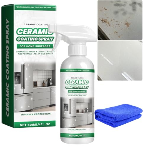 Keramikfliesenreiniger und Polierspray für den Haushalt – Fleckenentferner für Boden-, Wand- und Duschfliesen. Dieses Keramikversiegelungsspray entfernt Flecken und Schmutz.(1PCS)