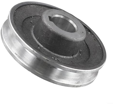 Aluminium-Rillen-Motor-Riemenscheibe, 100 mm Durchmesser, mit 19 mm oder 24 mm Bohrung und 6 mm oder 8 mm Keilnut für Luftkompressoren und Pumpen für einen Abschnitt Keilriemen (97 x 24)