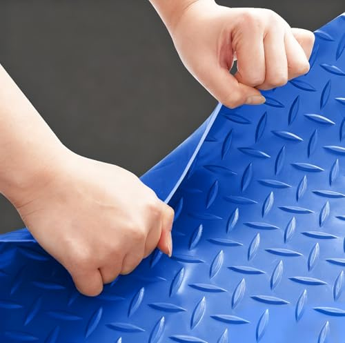 Gummimatte bodenschutzmatte 2.5mm antirutschmatte Garagenboden sportmatte fitnessmatte Gummimatten Schutzmatte für Keller,Werkstatt,Garage,Fitnessstudios,Anlage,Lager（Size:60x1350cm）