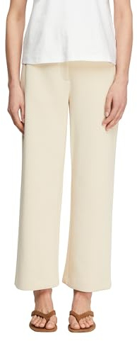 Comma Cropped Wide-Leg-Hose aus weichem Scuba