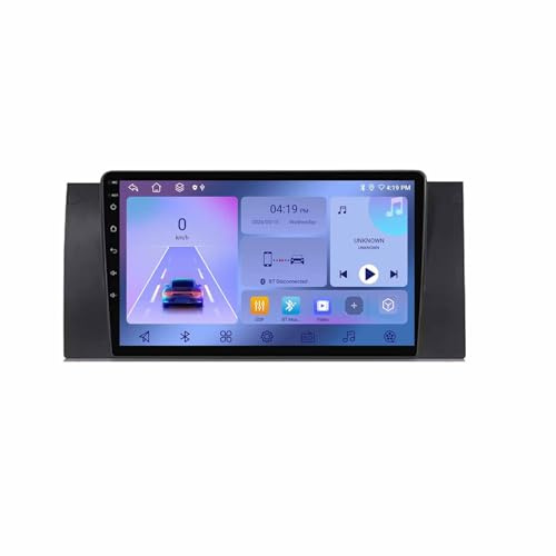2 DIN Radio para BMW 5 E39 E53 X5 1999-2006 9 Inches Android 15 Carplay Radio Coche Bluetooth Steering Wheel Controls para, 4Core 2G+32G