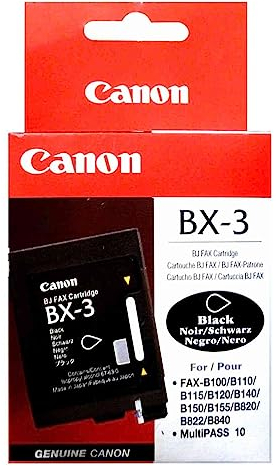 Canon 0884A002 BX-3 Tintenpatrone schwarz Standardkapazität 29ml 1.000 Seiten 1er-Pack