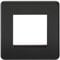 Knightsbridge SF2GMB Screwless 2G Modular Faceplate, 230 V, Matt Black