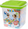 BLOKO 503553 MBI 100 Aufbewahrungstonne mit 1 Spielplatte (Grün), Multicolor, 232321