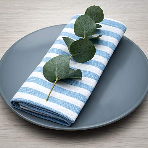FILU Serviettes de Table en Tissu – Paquet de 4 (100% Coton) (Couleur et Design au Choix) 45 x 45 cm