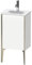 Duravit XViu 4068 Waschtischunterbau stehend, 1 Tür Anschlag rechts, für Waschtisch Viu 073345, 430x310 mm, Farbe (Front/Korpus): weiß matt/Champagner matt - XV4068RB118