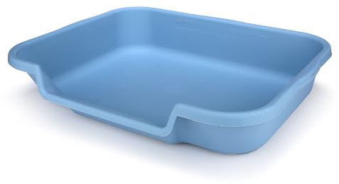 Kitty Go Here Katzentoilette Senior, 61 x 50,8 x 12,7 cm, Blau