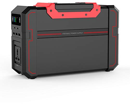 SSCYHT 444Wh Mobiler Energiespeicher 450W Solargenerator Laptop Ladegerät Lithium Batterie Netzteil mit Reinem Sinus AC Steckdose DC USB Anschlüssen für Outdoor Camping Zuhause Notfall
