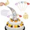 ALTcompluser Kuchen Geburtstag Spardose Geld Ziehen mit 100 Stück Klarsichtbeutel, 2 Happy Birthday und 5 Herz CakeTopper, Tortendeko Geburtstag Mädchen, Kuchen Deko für Größe in 8 Zoll oder Größere