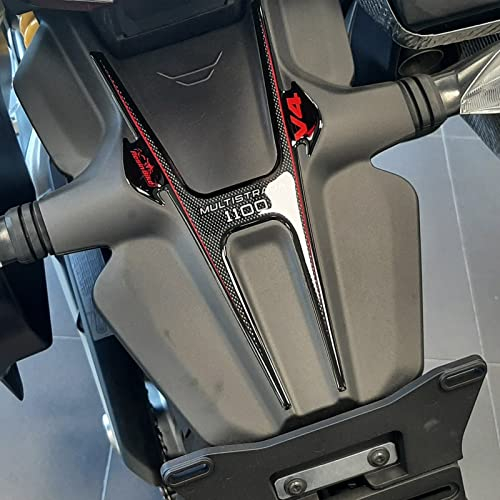 Resin Bike Aufkleber für Motorrad Kompatibel mit Ducati Multistrada V4 1100. Heckschutz vor Stößen und Kratzern. 3D-Harzklebstoff – Stickers - Made in Italy