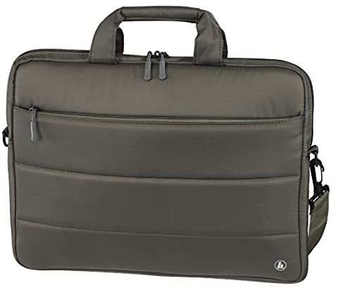 Hama Laptop Tasche (Notebook Tasche für Laptop, Tablet, MacBook, Chromebook bis 17,3 Zoll, Umhängetasche als Arbeitstasche oder Schultasche für Herren und Damen) Oliv grün Toronto 44 cm