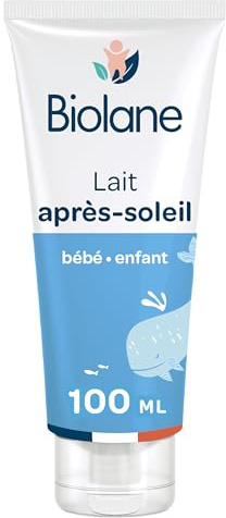 BIOLANE - Lait après soleil - Bébé - Apaise et protège - Peaux Sensibles - Huile de Cameline BIO - 98 % d'origine naturelle - Fabriqué en France