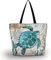 AOKSUNOVA Einkaufstasche Faltbar Bedruckt Tote Bag Shopping Bag Stofftasche mit Reißverschluss Tiere