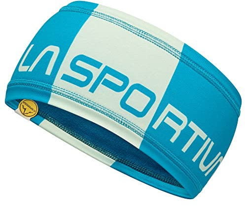 LA SPORTIVA Diagonal Headband Blau - Stylisches warmes Stirnband, Größe One Size - Farbe Crystal - Celadon