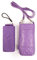 VOGUE Paraguas micromini plegable mujer elegante, fino y ultra ligero. Con bolsito smartphone. Ideal para regalo. Sistema Anti-viento (Wind Proof), Protección Solar UV. Apertura manual. (Lila)